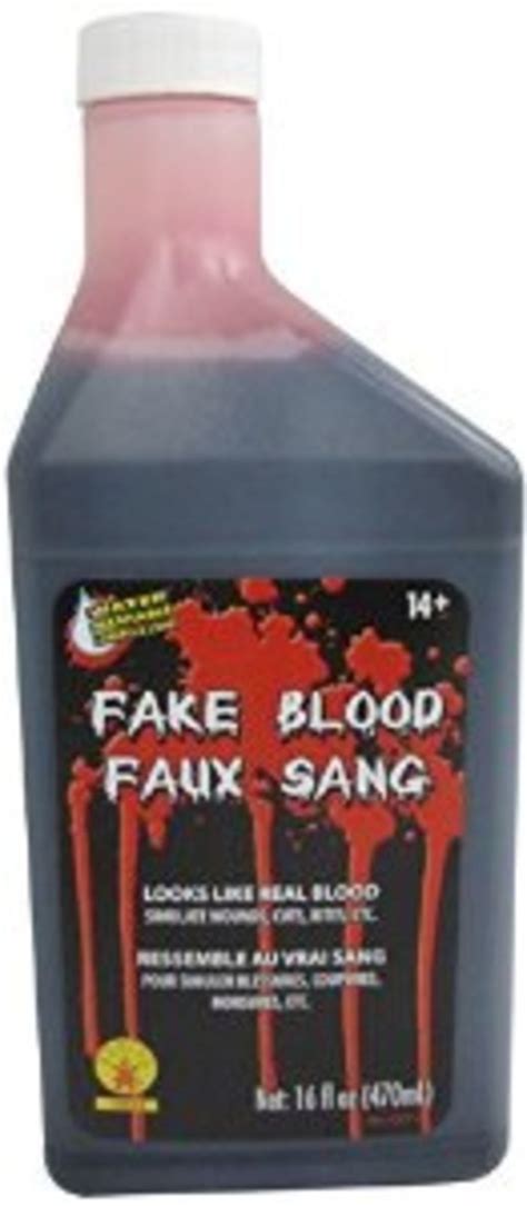 non sticky fake blood for clothes|washable blood without staining.